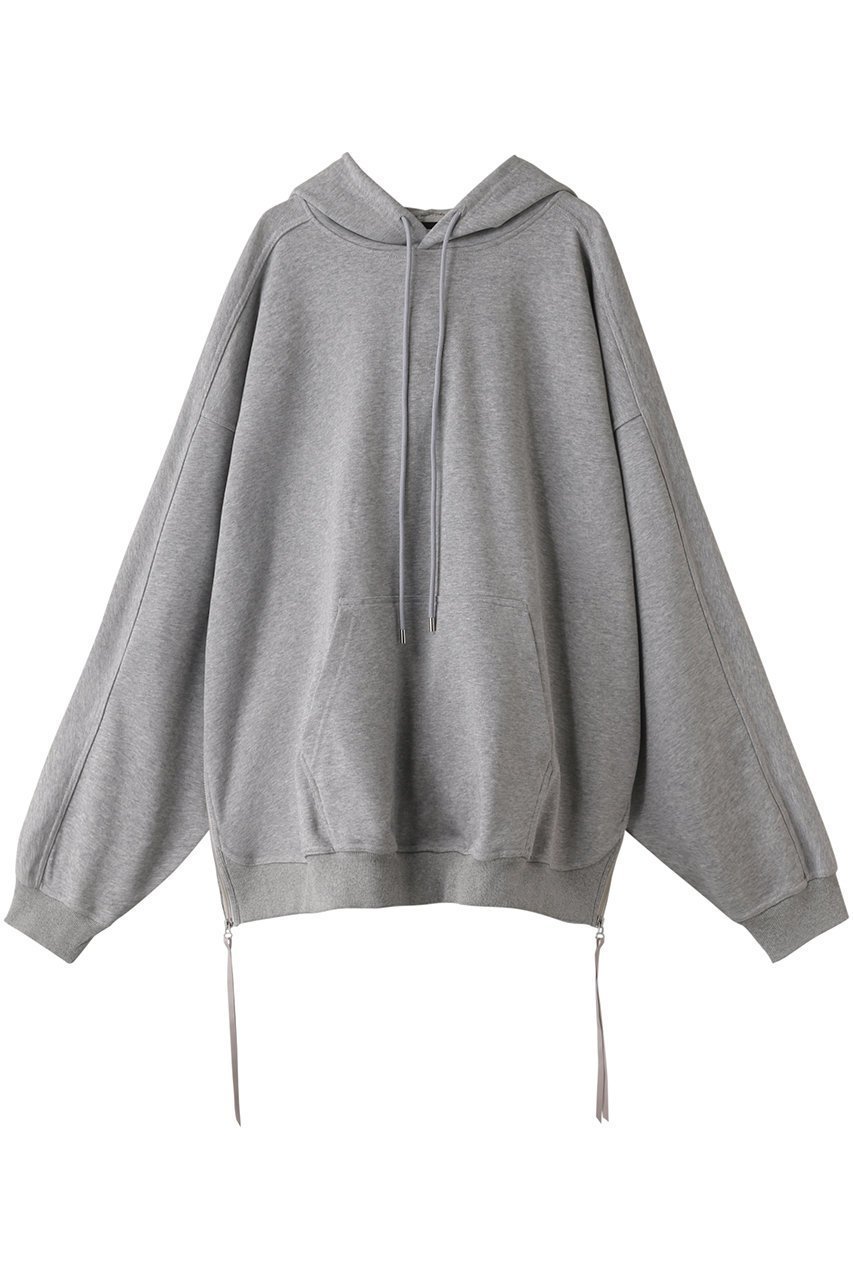 【メゾンスペシャル/MAISON SPECIAL】の【UNISEX】ヘビースウェット プライムオーバーサイドZIP HOODY インテリア・キッズ・メンズ・レディースファッション・服の通販 founy(ファニー) 　ファッション　Fashion　レディースファッション　WOMEN　トップス・カットソー　Tops/Tshirt　シャツ/ブラウス　Shirts/Blouses　パーカ　Sweats　ロング / Tシャツ　T-Shirts　スウェット　Sweat　カットソー　Cut and Sewn　ユニセックス　Unisex　シンプル　Simple　ジップ　Zip　スリット　Slit　リボン　Ribbon　GRY(グレー)|ID: prp329100003188263 ipo3291000000029974753