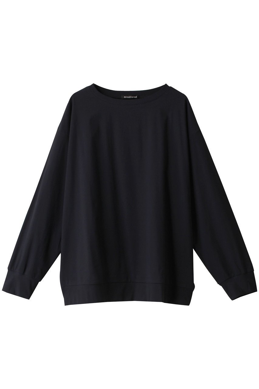 【ミズイロ インド/mizuiro ind】のワイドクルーネックプルオーバー 人気、トレンドファッション・服の通販 founy(ファニー)  ファッション Fashion レディースファッション Fashion for Women トップス・カットソー Cut & Sew Tops シャツ・ブラウス・オフィスカジュアル Elegant Blouses & Button-Ups ロングTシャツ・Tシャツ Longline T-Shirts & Tees カジュアルプルオーバー・ニットトップス Pullovers & Knit Tops / Casual Pullovers カットソー・ベーシックTシャツ Cut-and-Sewn Tops / Stretch Tees & Basics シンプル Simple, Minimal ストレッチ Stretch, Stretchy Fabric スリーブ Sleeve, Long Sleeve / Short Sleeve ベーシック Basic, Essential ロング Long, Long-Length 無地 Plain, Solid Color  other-1|ID: prp329100003188281 ipo3291000000032855166