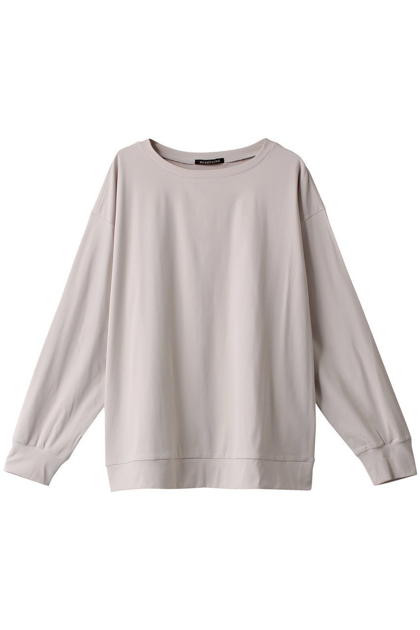 【ミズイロ インド/mizuiro ind】のワイドクルーネックプルオーバー インテリア・キッズ・メンズ・レディースファッション・服の通販 founy(ファニー)  ファッション Fashion レディースファッション Fashion for Women トップス・カットソー Cut & Sew Tops シャツ・ブラウス・オフィスカジュアル Elegant Blouses & Button-Ups ロングTシャツ・Tシャツ Longline T-Shirts & Tees カジュアルプルオーバー・ニットトップス Pullovers & Knit Tops / Casual Pullovers カットソー・ベーシックTシャツ Cut-and-Sewn Tops / Stretch Tees & Basics シンプル Simple, Minimal ストレッチ Stretch, Stretchy Fabric スリーブ Sleeve, Long Sleeve / Short Sleeve ベーシック Basic, Essential ロング Long, Long-Length 無地 Plain, Solid Color ライトグレー|ID: prp329100003188281 ipo3291000000032855175
