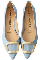 【エスメラルダ/Esmeralda】の【FABIO RUSCONI】ポインテッドフラットパンプス ライトブルー|ID: prp329100003188302 ipo3291000000035558310