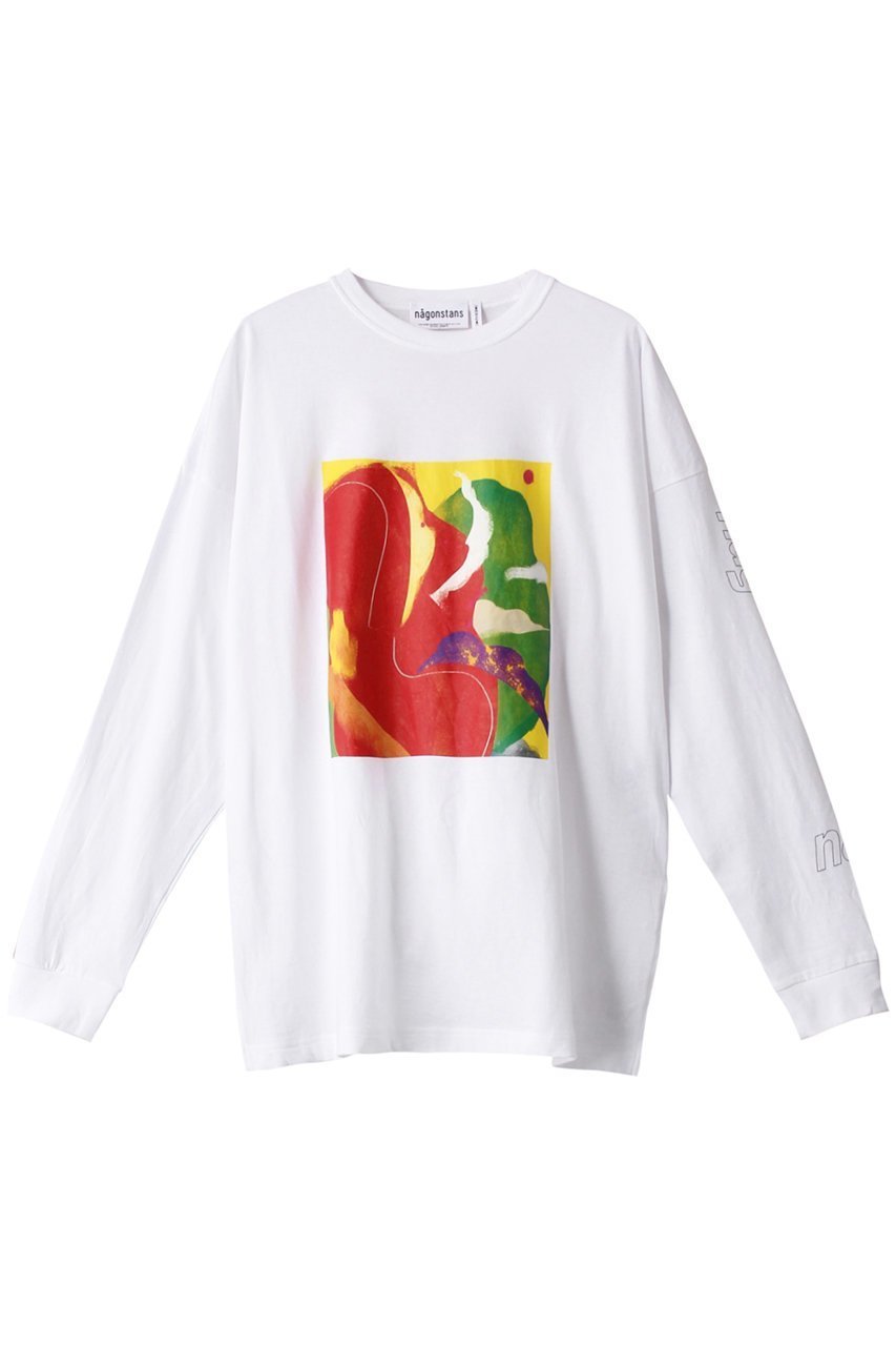【ナゴンスタンス/nagonstans】のKonstig ロンT インテリア・キッズ・メンズ・レディースファッション・服の通販 founy(ファニー) 　ファッション　Fashion　レディースファッション　Fashion for Women　トップス・カットソー　Cut & Sew Tops　シャツ・ブラウス・オフィスカジュアル　Elegant Blouses & Button-Ups　ロングTシャツ・Tシャツ　Longline T-Shirts & Tees　カットソー・ベーシックTシャツ　Cut-and-Sewn Tops / Stretch Tees & Basics　スタイリッシュ　Stylish, Fashionable　スリーブ　Sleeve, Long Sleeve / Short Sleeve　プリント　Print, Printed Pattern　ロング　Long, Long-Length　ワーク　Workwear, Utility Style　Chili|ID: prp329100003188343 ipo3291000000035692969