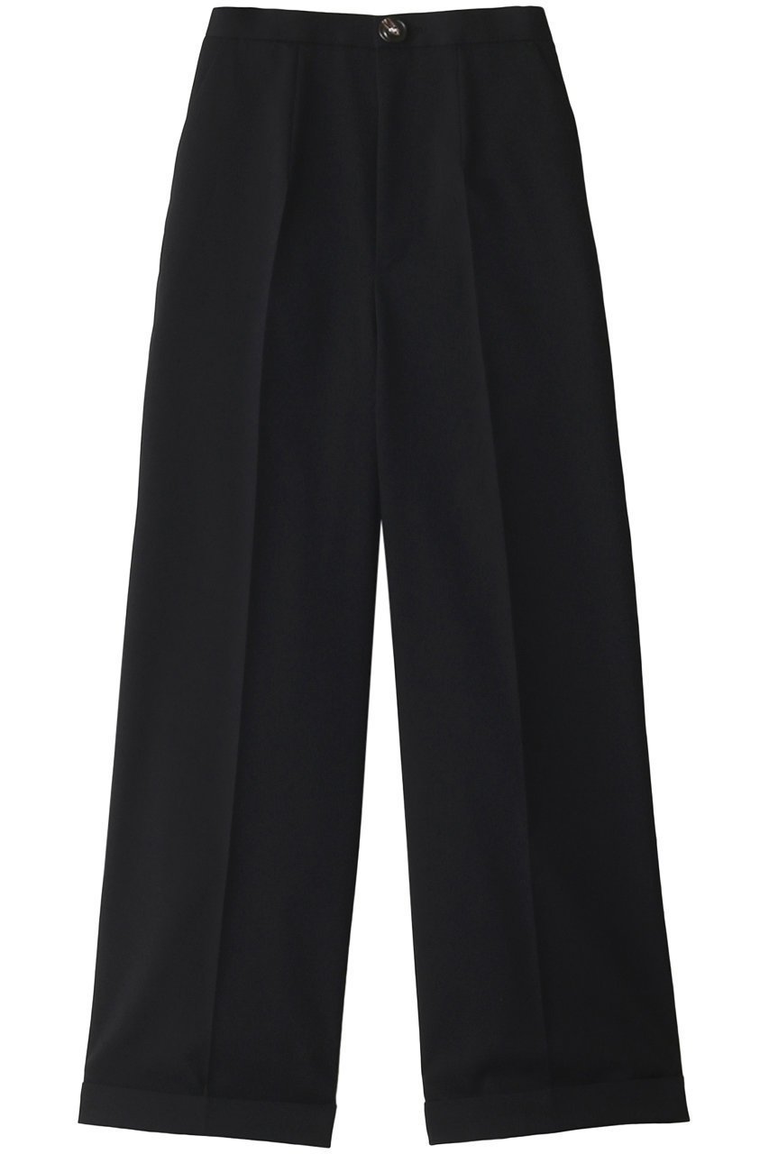 【ナゴンスタンス/nagonstans】のPOLY CHINO ストレート PT/パンツ インテリア・キッズ・メンズ・レディースファッション・服の通販 founy(ファニー) 　ファッション　Fashion　レディースファッション　Fashion for Women　パンツ　Pants & Trousers　ストレート　Straight, Straight Cut　フロント　Front, Front Design　リラックス　Relax, Relaxed Fit　ワイド　Wide, Wide Fit　定番　Standard, Basic Item　Black|ID: prp329100003188355 ipo3291000000035581968