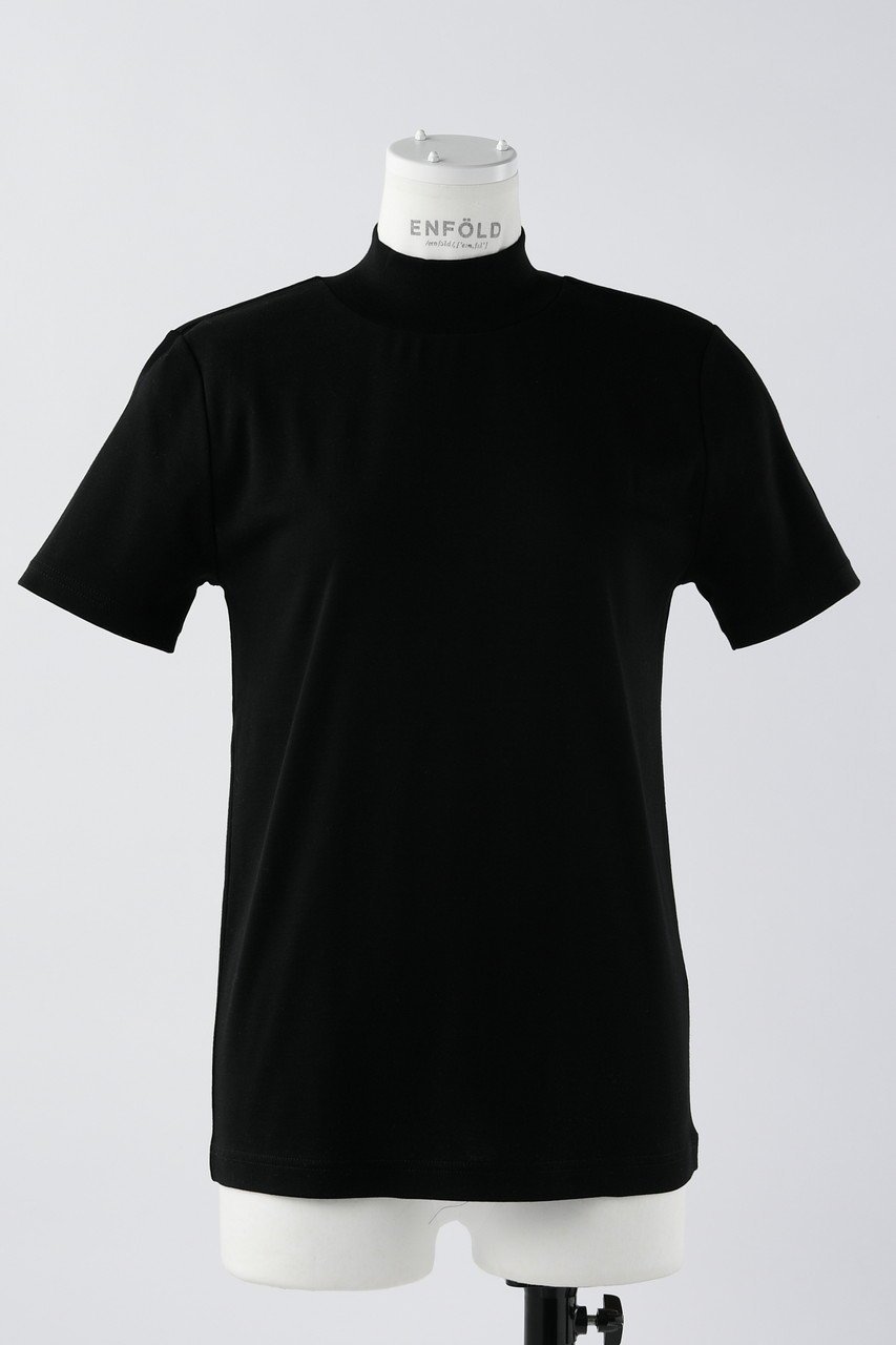 enfold ENFOLD STAND-NECK COMPACT T-SHIRT