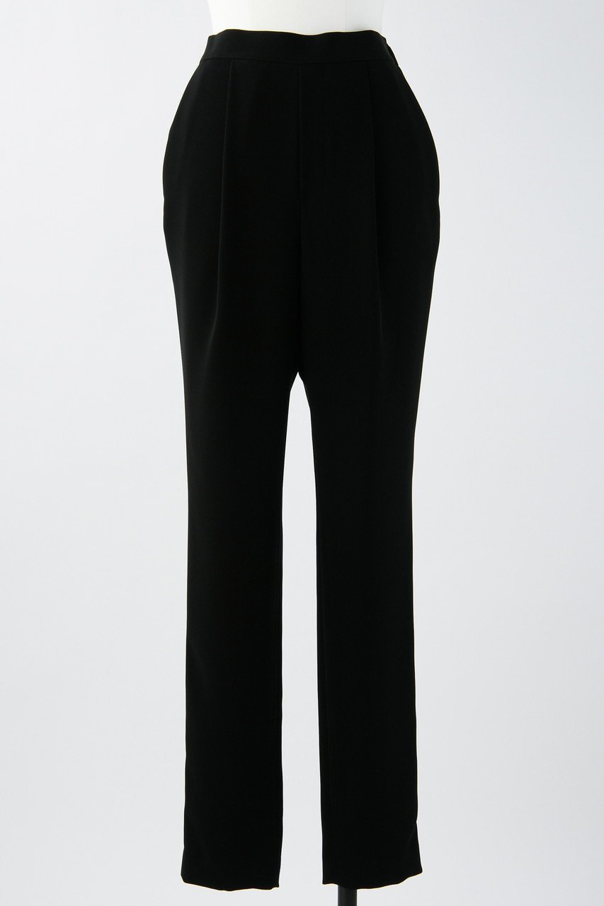 【エンフォルド/ENFOLD】のPEツイル ゴムジョッパーズ パンツ インテリア・キッズ・メンズ・レディースファッション・服の通販 founy(ファウニー) 　ファッション　Fashion　レディースファッション　Fashion for Women　パンツ　Pants & Trousers　ツイル　Twist, Twisted Detail　定番　Standard, Basic Item　ブラック|ID: prp329100003188386 ipo3291000000036864777