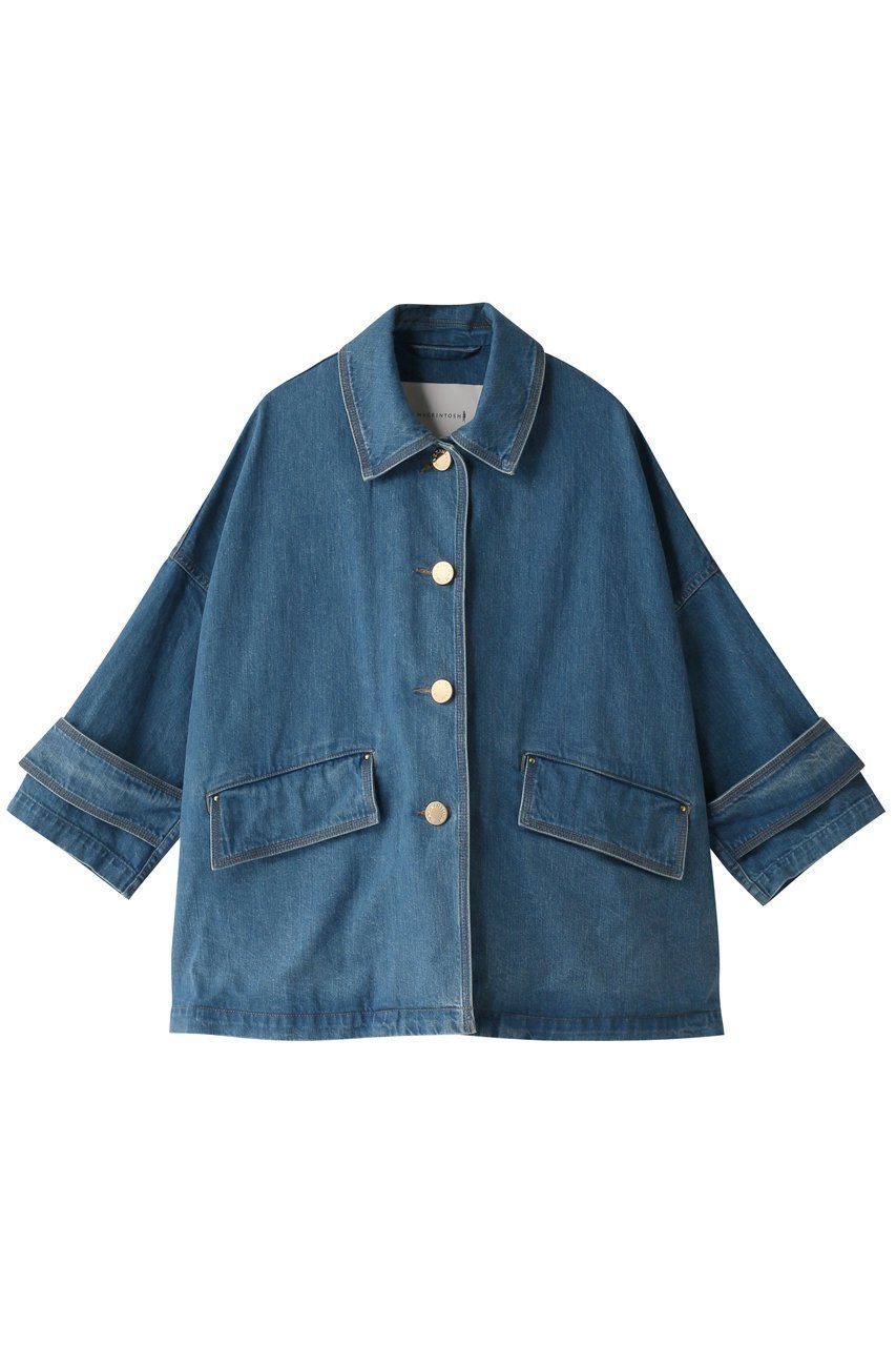 【マッキントッシュ/MACKINTOSH】のHUMBIE デニムジャケット インテリア・キッズ・メンズ・レディースファッション・服の通販 founy(ファニー) 　ファッション　Fashion　レディースファッション　WOMEN　アウター　Coat Outerwear　ジャケット　Jackets　デニムジャケット　Denim Jackets　ジャケット　Jacket　デニム　Denim　グリーンキャスト(ブルー)|ID: prp329100003190654 ipo3291000000025503789