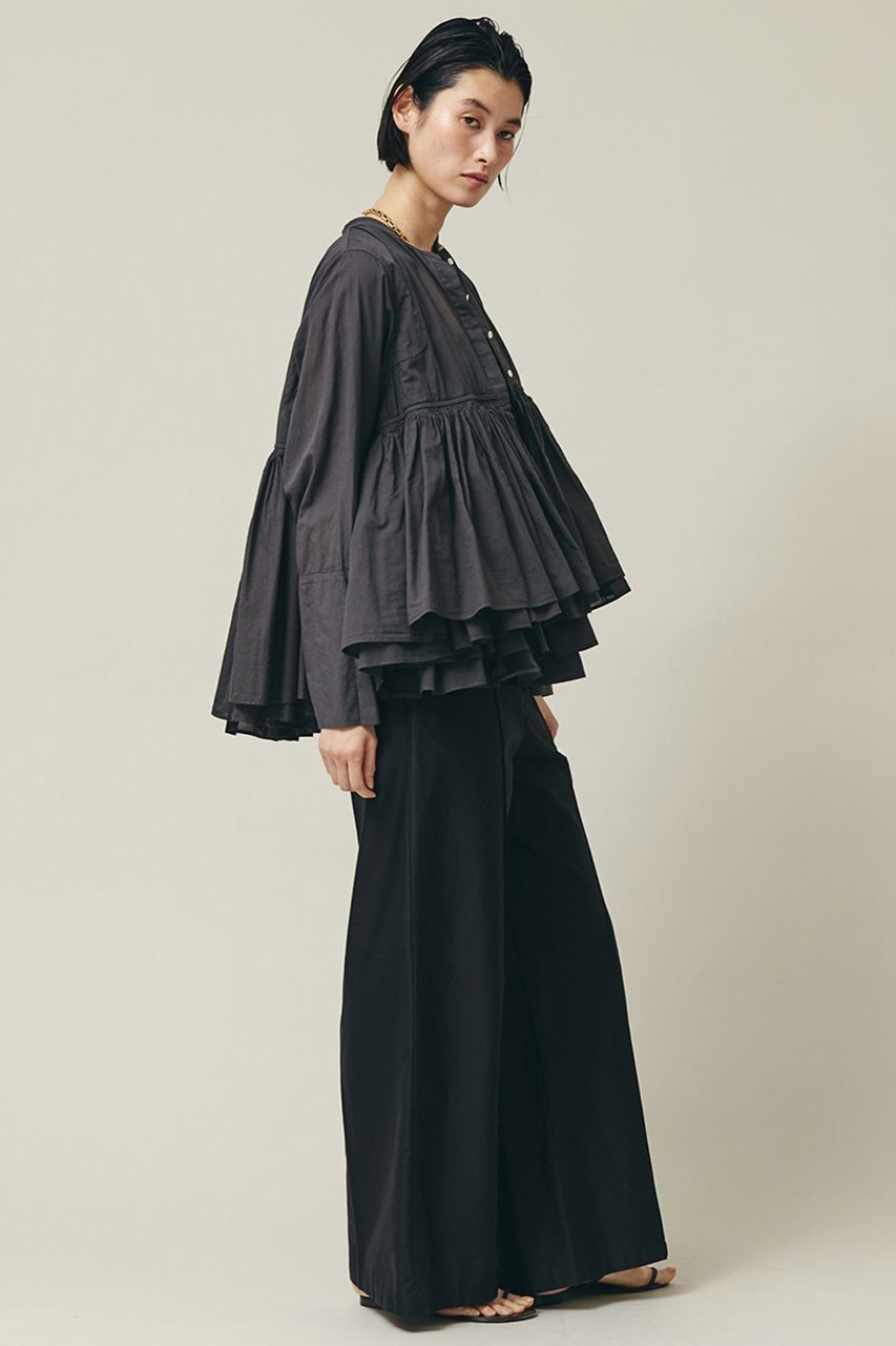 【カレンソロジー/Curensology】のレイヤードギャザーブラウス 人気、トレンドファッション・服の通販 founy(ファニー) 　ファッション　Fashion　レディースファッション　WOMEN　トップス・カットソー　Tops/Tshirt　シャツ/ブラウス　Shirts/Blouses　ギャザー　Gather　シンプル　Simple　スリーブ　Sleeve　デニム　Denim　バランス　Balance　ロング　Long　夏　Summer　春　Spring　S/S・春夏　Ss・Spring/Summer　other-3|ID: prp329100003192833 ipo3291000000031263612