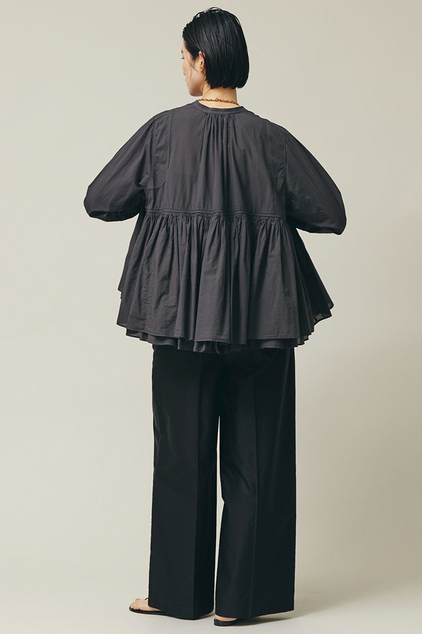 【カレンソロジー/Curensology】のレイヤードギャザーブラウス 人気、トレンドファッション・服の通販 founy(ファニー) 　ファッション　Fashion　レディースファッション　WOMEN　トップス・カットソー　Tops/Tshirt　シャツ/ブラウス　Shirts/Blouses　ギャザー　Gather　シンプル　Simple　スリーブ　Sleeve　デニム　Denim　バランス　Balance　ロング　Long　夏　Summer　春　Spring　S/S・春夏　Ss・Spring/Summer　other-4|ID: prp329100003192833 ipo3291000000031263614