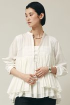 【カレンソロジー/Curensology】のレイヤードギャザーブラウス 人気、トレンドファッション・服の通販 founy(ファニー) ファッション Fashion レディースファッション Fashion for Women トップス・カットソー Cut & Sew Tops シャツ・ブラウス・オフィスカジュアル Elegant Blouses & Button-Ups ギャザー Gathered, Ruffled シンプル Simple, Minimal スリーブ Sleeve, Long Sleeve / Short Sleeve デニム Denim, Jeans Material バランス Balance, Style Balance ロング Long, Long-Length 夏 Summer 春 Spring S/S・春夏 SS, Spring/Summer, Warm Season thumbnail ホワイト|ID: prp329100003192833 ipo3291000000035653310