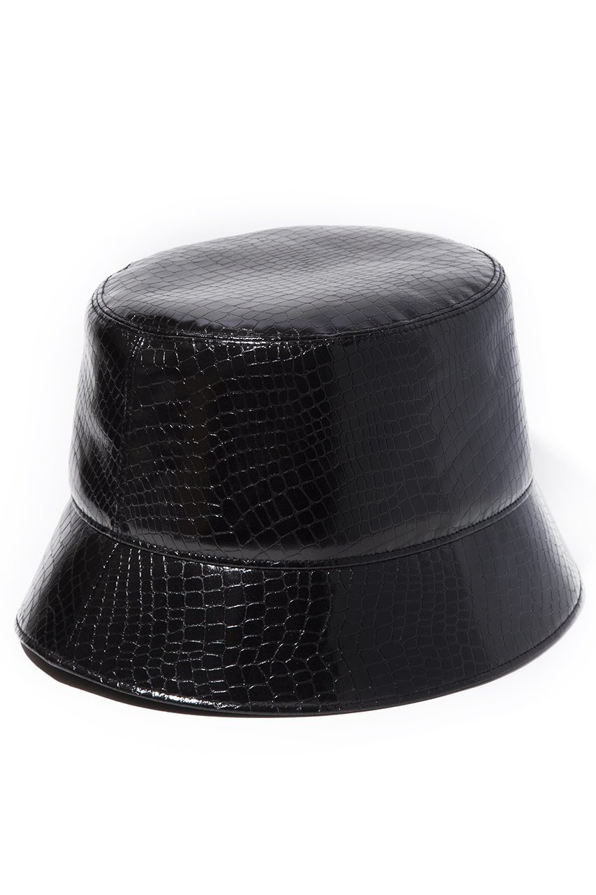 【イリスフォーセブン/IRIS 47】のvein bucket ハット 人気、トレンドファッション・服の通販 founy(ファニー) 　ファッション　Fashion　レディースファッション　Fashion for Women　キャップ&ハット　Hats & Caps　フェイクレザー　Faux Leather, PU Leather　フェミニン　Feminine, Girly　モノトーン　Monotone, Black and White　帽子　Hat, Headwear　other-5|ID: prp329100003195217 ipo3291000000032851584