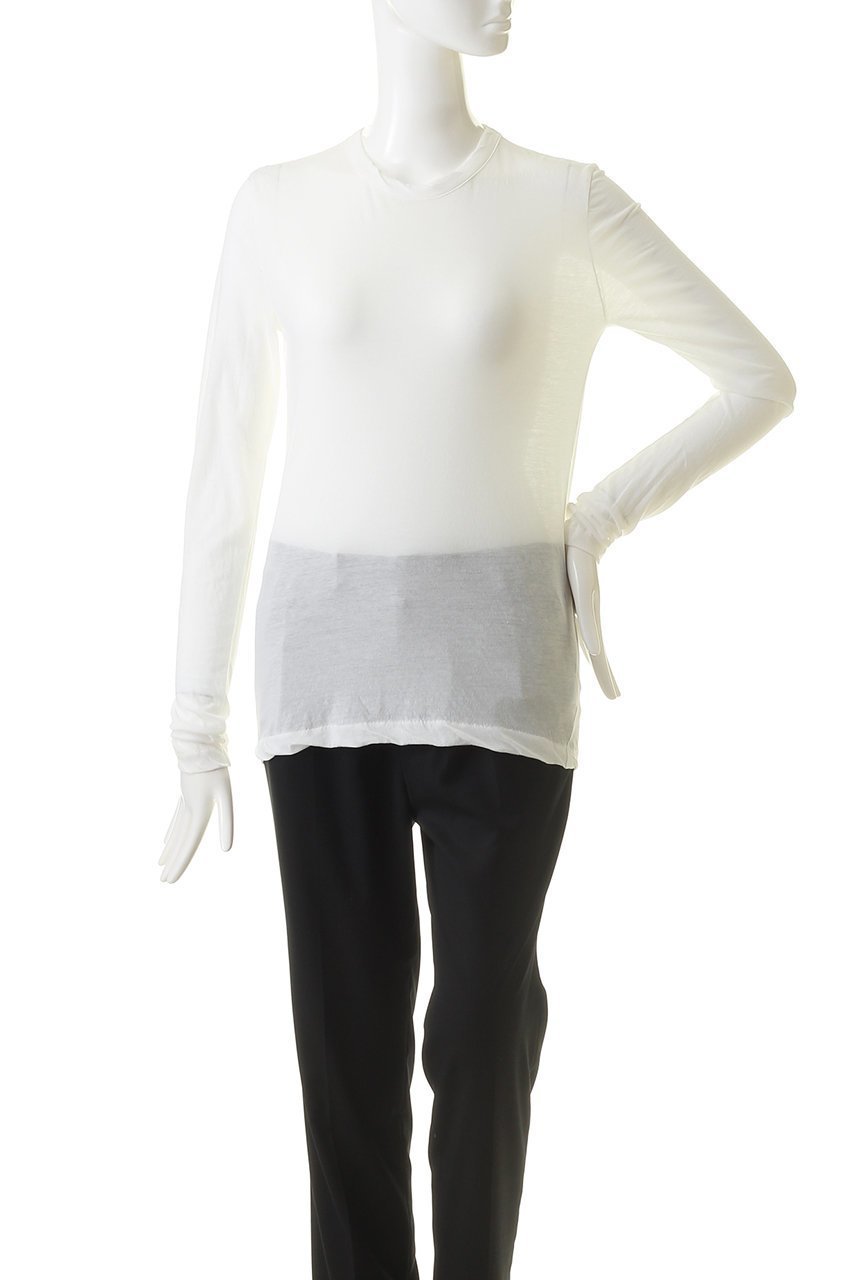 【カレンソロジー/Curensology】の5AWロングSLTシャツ 人気、トレンドファッション・服の通販 founy(ファニー) 　ファッション　Fashion　レディースファッション　Fashion for Women　トップス・カットソー　Cut & Sew Tops　シャツ・ブラウス・オフィスカジュアル　Elegant Blouses & Button-Ups　ロングTシャツ・Tシャツ　Longline T-Shirts & Tees　カットソー・ベーシックTシャツ　Cut-and-Sewn Tops / Stretch Tees & Basics　キャミソール　Camisole, Spaghetti Strap Top　シアー　Sheer, See-Through　シンプル　Simple, Minimal　スリーブ　Sleeve, Long Sleeve / Short Sleeve　トレンド　Trend, Trending Now　ロング　Long, Long-Length　長袖　Long Sleeve, Full Sleeve　other-2|ID: prp329100003202272 ipo3291000000032809493