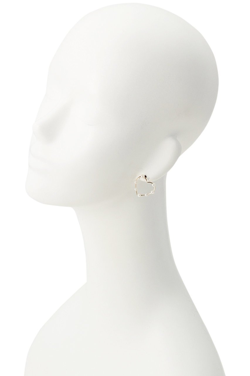 【ナチュラリジュエリ/NATURALI JEWELRY】のパールドットハートピアス 人気、トレンドファッション・服の通販 founy(ファニー) 　ファッション　Fashion　レディースファッション　WOMEN　ジュエリー　Jewelry　リング　Rings　イヤリング　Earrings　イヤリング　Earrings　パーティ　Party　パール　Pearl　フォルム　Form　フープ　Hoop　other-4|ID: prp329100003202324 ipo3291000000031267030