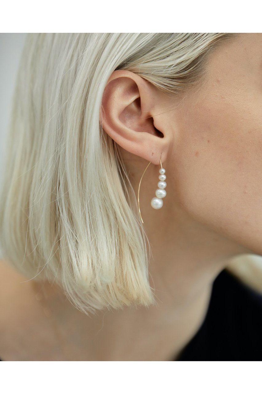 【ナチュラリジュエリ/NATURALI JEWELRY】のパールクレッシェンドピアス 人気、トレンドファッション・服の通販 founy(ファニー) 　ファッション　Fashion　レディースファッション　WOMEN　ジュエリー　Jewelry　リング　Rings　イヤリング　Earrings　イヤリング　Earrings　グラデーション　Gradation　パーティ　Party　パール　Pearl　other-3|ID: prp329100003202325 ipo3291000000031267032
