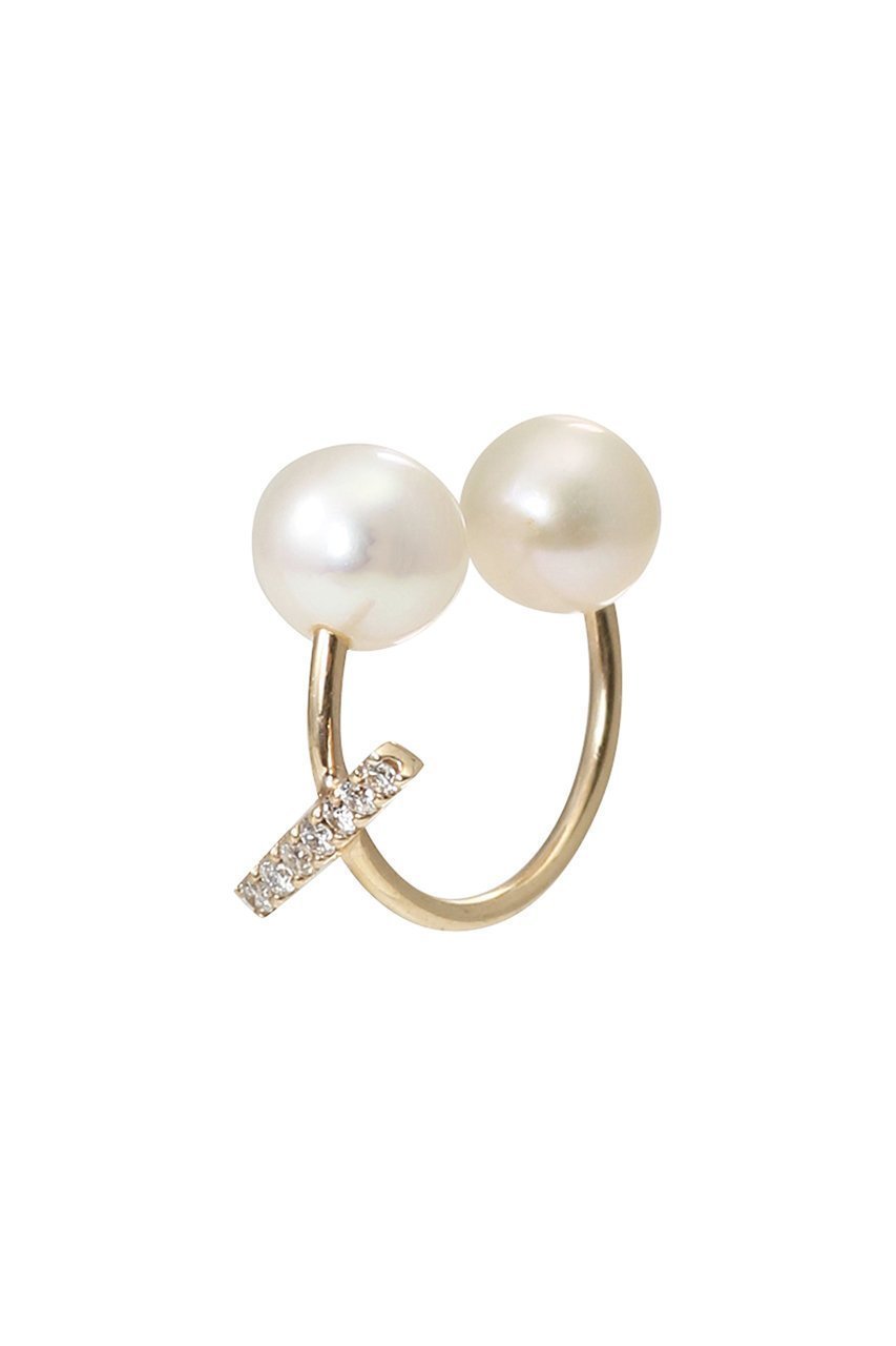 【ナチュラリジュエリ/NATURALI JEWELRY】のK10 ダイヤバーイヤーカフ(片耳用) インテリア・キッズ・メンズ・レディースファッション・服の通販 founy(ファニー) 　ファッション　Fashion　レディースファッション　Fashion for Women　ジュエリー　Jewelry　ファッションリング　Fashion Rings　イヤリング・フープ・ドロップタイプ　Hoop, Drop & Clip Earrings　イヤリング　Earrings　ダイヤモンド　Diamond, Brilliant Cut　パーティ　Party, Party Style　フープ　Hoop, Hoop Earrings　片耳　One-Ear, Single Earring　ゴールド|ID: prp329100003202332 ipo3291000000036033473