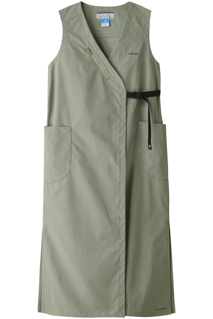 【コロンビア/Columbia】のベルフォーチュンラップドレス インテリア・キッズ・メンズ・レディースファッション・服の通販 founy(ファニー) 　ファッション　Fashion　レディースファッション　Fashion for Women　ワンピース　Dresses　フォーマル・パーティードレス・結婚式用ドレス　Elegant & Casual Dresses　チュニック　Tunic Tops & Dresses　アウトドア　Outdoor Clothing　チュニック　Tunic, Long Top　ポケット　Pocket, Pocket Detail　ラップ　Wrap, Wrap Design　グリーン|ID: prp329100003202336 ipo3291000000035578476