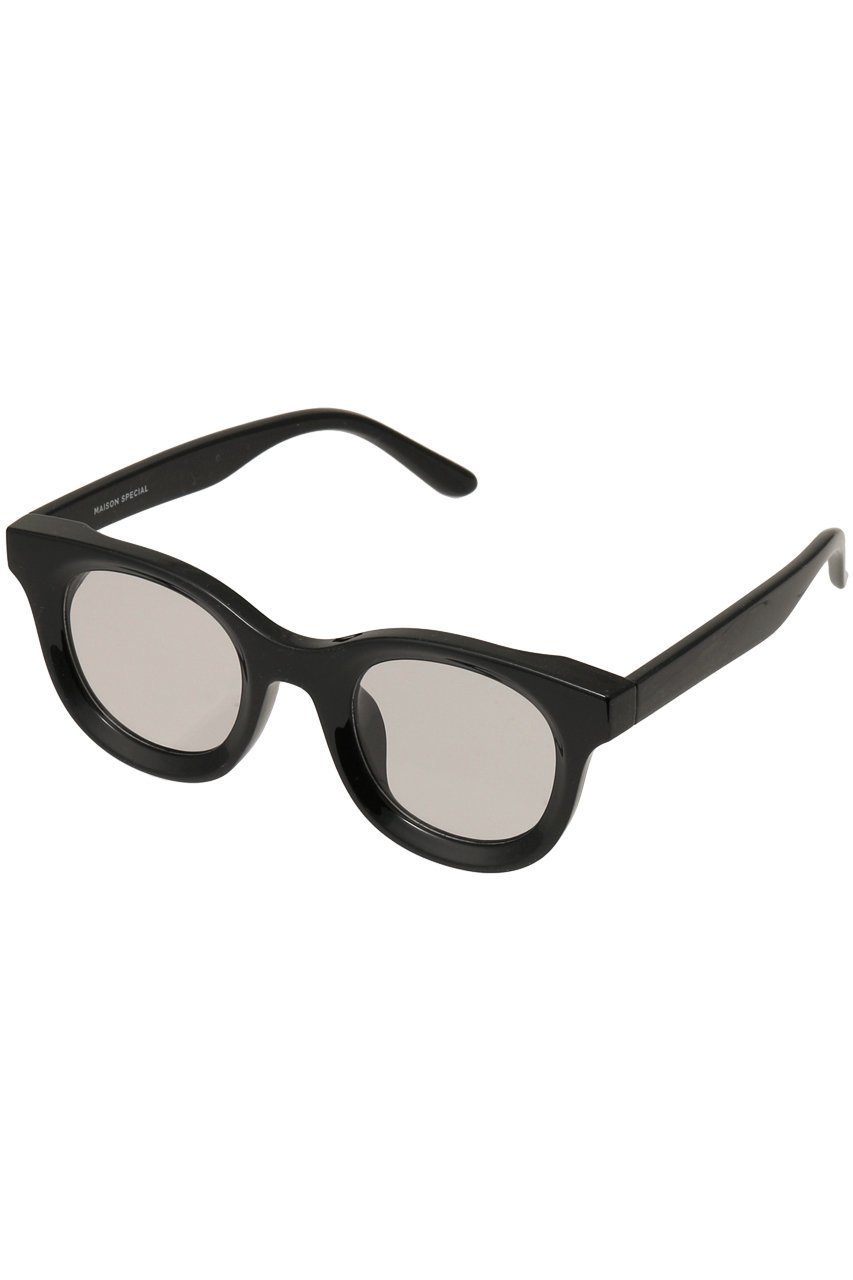 【メゾンスペシャル/MAISON SPECIAL】の【WEB限定】太縁ウェリントングラス インテリア・キッズ・メンズ・レディースファッション・服の通販 founy(ファニー) 　ファッション　Fashion　レディースファッション　WOMEN　サングラス/メガネ　Glasses　グラス　Glass　サングラス　Sunglasses　バランス　Balance　フレーム　Flame　ワンポイント　One Point　D.BLK(ブラック)|ID: prp329100003207600 ipo3291000000021604869