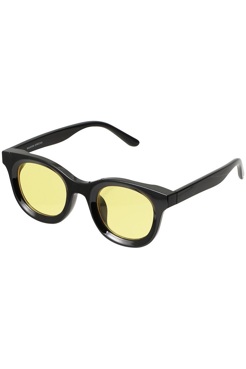 【メゾンスペシャル/MAISON SPECIAL】の【WEB限定】太縁ウェリントングラス インテリア・キッズ・メンズ・レディースファッション・服の通販 founy(ファニー) 　ファッション　Fashion　レディースファッション　WOMEN　サングラス/メガネ　Glasses　グラス　Glass　サングラス　Sunglasses　バランス　Balance　フレーム　Flame　ワンポイント　One Point　YEL(イエロー)|ID: prp329100003207600 ipo3291000000021633731