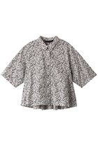 【ミズイロ インド/mizuiro ind】のprint flare short shirt シャツ ブラック|ID:prp329100003207602