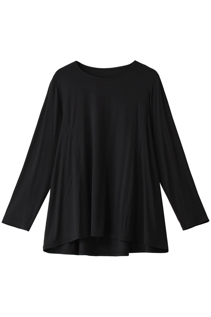 【キッドブルー/KID BLUE】の23レーヨンベア天トップ インテリア・キッズ・メンズ・レディースファッション・服の通販 founy(ファニー) 　ファッション　Fashion　レディースファッション　Fashion for Women　なめらか　Smooth, Silky Texture　シンプル　Simple, Minimal　ドレープ　Drape, Draping Fabric　パジャマ　Pajamas, Sleepwear　ボトム　Bottoms, Lower Wear　無地　Plain, Solid Color　ブラック|ID: prp329100003208875 ipo3291000000032841771