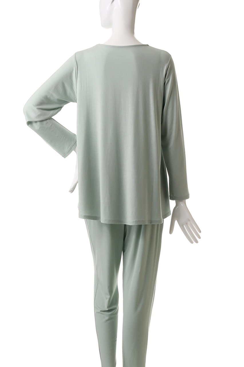 【キッドブルー/KID BLUE】の23レーヨンベア天トップ 人気、トレンドファッション・服の通販 founy(ファニー) 　ファッション　Fashion　レディースファッション　Fashion for Women　とろみ　Fluid, Flowy Fabric　なめらか　Smooth, Silky Texture　パジャマ　Pajamas, Sleepwear　フレア　Flare, Flared　リラックス　Relax, Relaxed Fit　人気　Popular, Best Seller　other-4|ID: prp329100003208876 ipo3291000000032833531