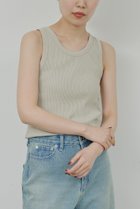【ガリャルダガランテ/GALLARDAGALANTE】のリブタンクトップ ベージュ|ID: prp329100003217762 ipo3291000000032810770