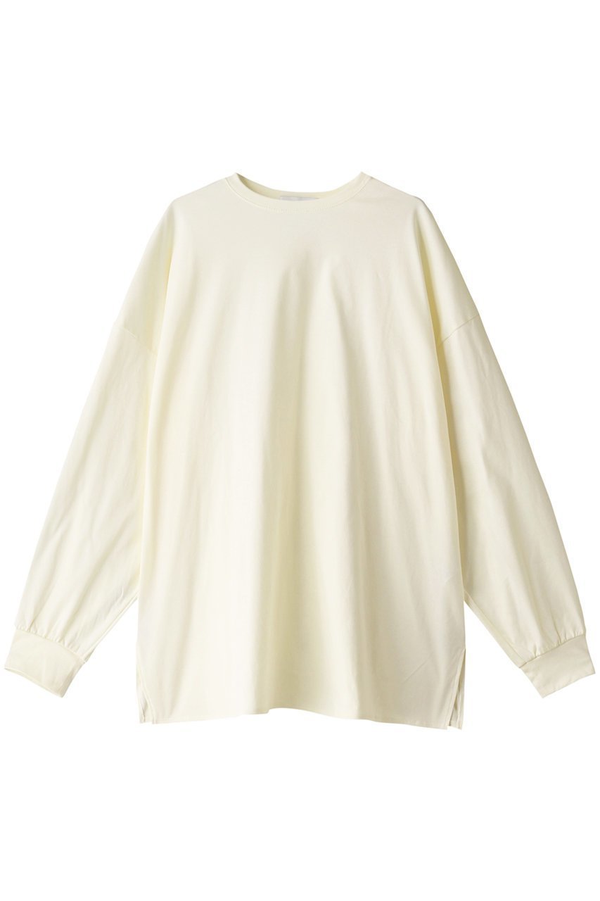 【リムアーク/RIM.ARK】のDolman cut tops/トップス インテリア・キッズ・メンズ・レディースファッション・服の通販 founy(ファニー) 　ファッション　Fashion　レディースファッション　WOMEN　トップス・カットソー　Tops/Tshirt　シャツ/ブラウス　Shirts/Blouses　ロング / Tシャツ　T-Shirts　カットソー　Cut and Sewn　シルケット　Mercerization　スリーブ　Sleeve　ドレープ　Drape　ボトム　Bottom　ロング　Long　人気　Popularity　ライトイエロー|ID: prp329100003217779 ipo3291000000032376884