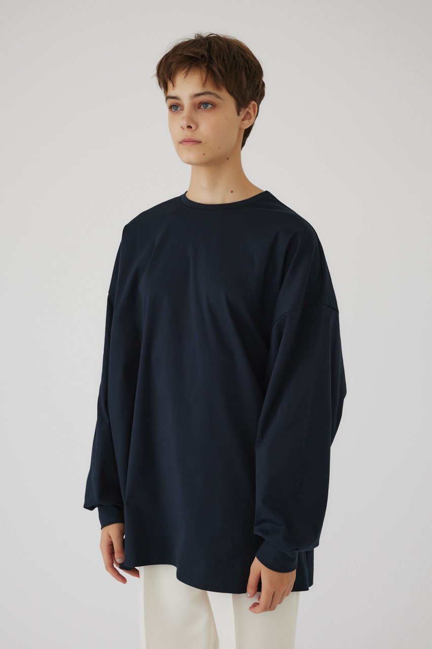 【リムアーク/RIM.ARK】のDolman cut tops/トップス 人気、トレンドファッション・服の通販 founy(ファニー) 　ファッション　Fashion　レディースファッション　WOMEN　トップス・カットソー　Tops/Tshirt　シャツ/ブラウス　Shirts/Blouses　ロング / Tシャツ　T-Shirts　カットソー　Cut and Sewn　シルケット　Mercerization　スリーブ　Sleeve　ドレープ　Drape　ボトム　Bottom　ロング　Long　人気　Popularity　other-6|ID: prp329100003217779 ipo3291000000032376891