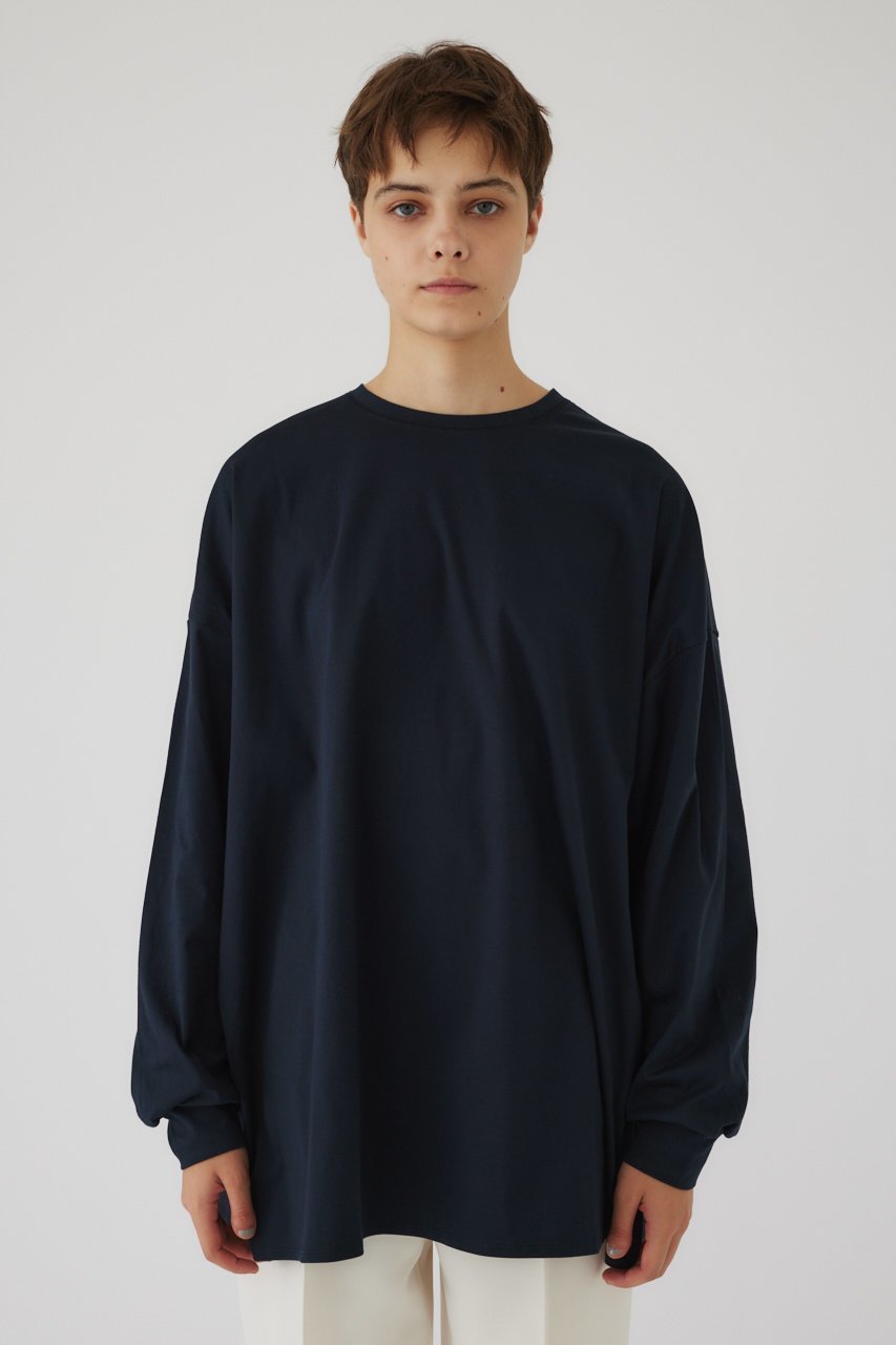 【リムアーク/RIM.ARK】のDolman cut tops/トップス 人気、トレンドファッション・服の通販 founy(ファニー) 　ファッション　Fashion　レディースファッション　WOMEN　トップス・カットソー　Tops/Tshirt　シャツ/ブラウス　Shirts/Blouses　ロング / Tシャツ　T-Shirts　カットソー　Cut and Sewn　シルケット　Mercerization　スリーブ　Sleeve　ドレープ　Drape　ボトム　Bottom　ロング　Long　人気　Popularity　other-7|ID: prp329100003217779 ipo3291000000032376892