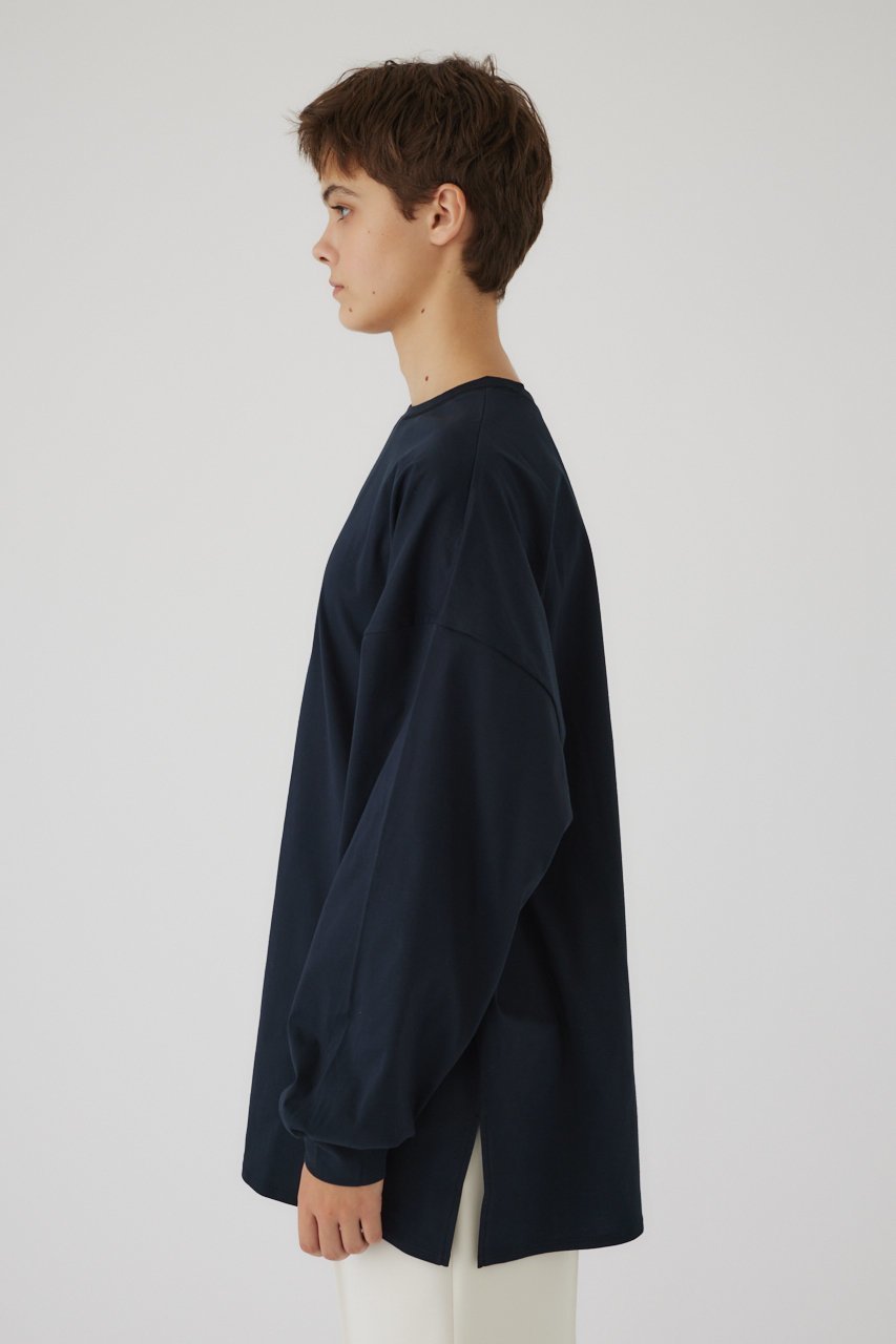 【リムアーク/RIM.ARK】のDolman cut tops/トップス 人気、トレンドファッション・服の通販 founy(ファニー) 　ファッション　Fashion　レディースファッション　WOMEN　トップス・カットソー　Tops/Tshirt　シャツ/ブラウス　Shirts/Blouses　ロング / Tシャツ　T-Shirts　カットソー　Cut and Sewn　シルケット　Mercerization　スリーブ　Sleeve　ドレープ　Drape　ボトム　Bottom　ロング　Long　人気　Popularity　other-8|ID: prp329100003217779 ipo3291000000032376893