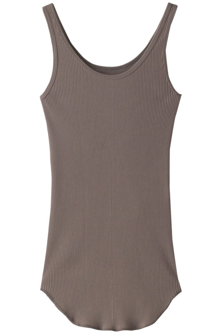 【プルミエ アロンディスモン/1er Arrondissement】のコットンリブタンクトップ インテリア・キッズ・メンズ・レディースファッション・服の通販 founy(ファニー) 　ファッション　Fashion　レディースファッション　Fashion for Women　トップス・カットソー　Cut & Sew Tops　キャミソール&ノースリーブ　Camisoles & Sleeveless Tops　シャツ・ブラウス・オフィスカジュアル　Elegant Blouses & Button-Ups　ロングTシャツ・Tシャツ　Longline T-Shirts & Tees　カットソー・ベーシックTシャツ　Cut-and-Sewn Tops / Stretch Tees & Basics　おすすめ　Recommended / Our Picks　キャミソール　Camisole, Spaghetti Strap Top　シンプル　Simple, Minimal　タンク　Tank Top, Sleeveless Top　フィット　Fit, Slim Fit　ベーシック　Basic, Essential　モカ|ID: prp329100003220766 ipo3291000000036829607