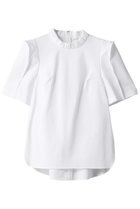 【ランバン オン ブルー/LANVIN en Bleu】のポンチギャザーネックブラウス 人気、トレンドファッション・服の通販 founy(ファニー) ファッション Fashion レディースファッション Fashion for Women トップス・カットソー Cut & Sew Tops シャツ・ブラウス・オフィスカジュアル Elegant Blouses & Button-Ups ギャザー Gathered, Ruffled ショート Short, Short Length スタンド Stand Collar, Upright Stand スリーブ Sleeve, Long Sleeve / Short Sleeve ハーフ Half, Half-Length ラウンド Round, Round Neck thumbnail オフ|ID: prp329100003220823 ipo3291000000036060295