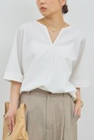 【ガリャルダガランテ/GALLARDAGALANTE】のスキッパーブラウス 人気、トレンドファッション・服の通販 founy(ファニー) ファッション Fashion レディースファッション WOMEN トップス・カットソー Tops/Tshirt シャツ/ブラウス Shirts/Blouses ショート Short スキッパー Skipper スリーブ Sleeve デニム Denim ハーフ Half ビジネス 仕事 通勤 Business 夏 Summer NEW・新作・新着・新入荷 New Arrivals 秋 Autumn/Fall |ID:prp329100003220833
