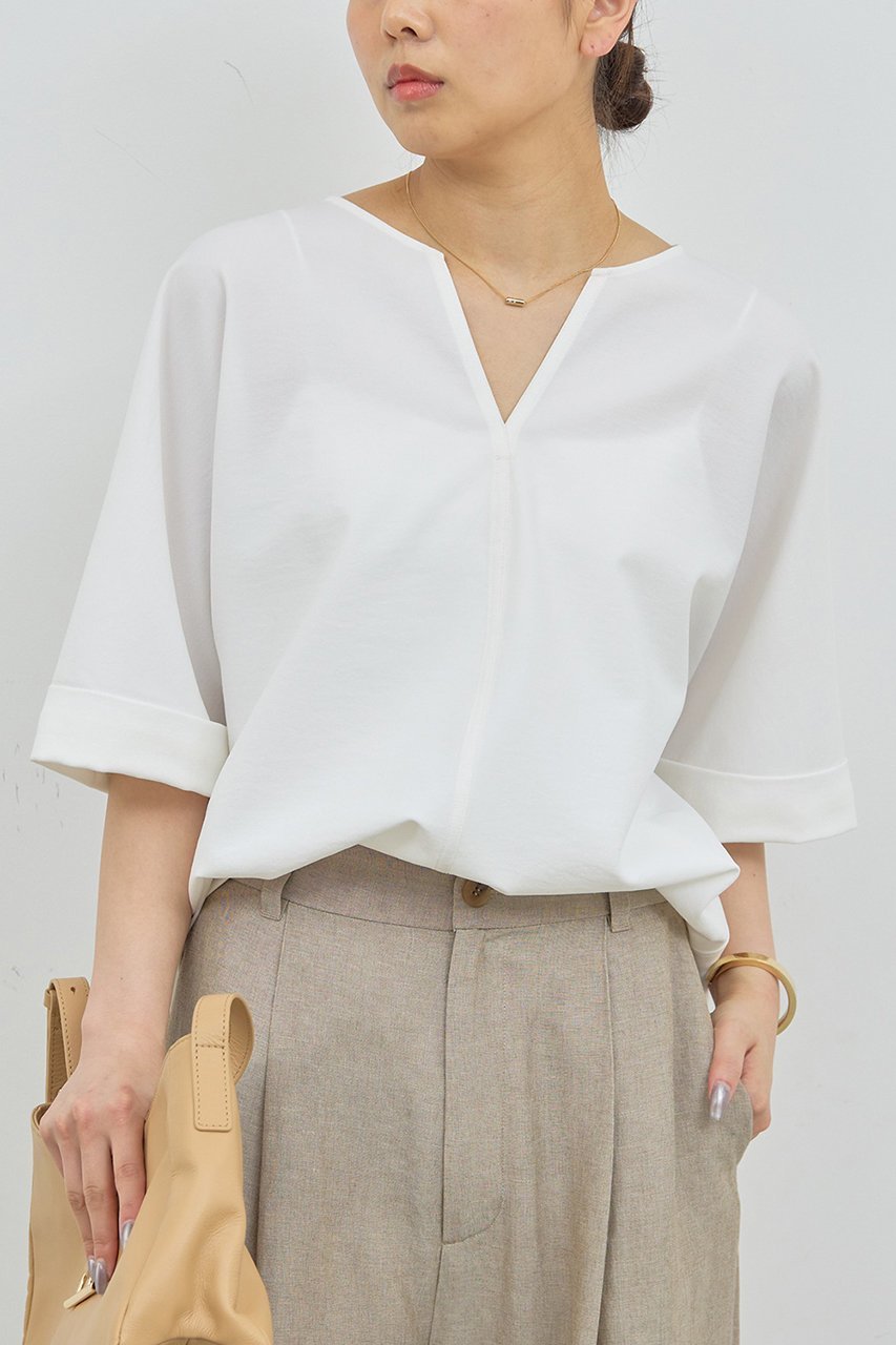 【ガリャルダガランテ/GALLARDAGALANTE】のスキッパーブラウス 人気、トレンドファッション・服の通販 founy(ファニー) 　ファッション　Fashion　レディースファッション　WOMEN　トップス・カットソー　Tops/Tshirt　シャツ/ブラウス　Shirts/Blouses　ショート　Short　スキッパー　Skipper　スリーブ　Sleeve　デニム　Denim　ハーフ　Half　ビジネス 仕事 通勤　Business　夏　Summer　NEW・新作・新着・新入荷　New Arrivals　秋　Autumn/Fall　 other-1|ID: prp329100003220833 ipo3291000000031961352