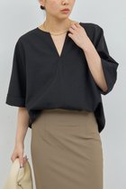 【ガリャルダガランテ/GALLARDAGALANTE】のスキッパーブラウス 人気、トレンドファッション・服の通販 founy(ファニー) ファッション Fashion レディースファッション WOMEN トップス・カットソー Tops/Tshirt シャツ/ブラウス Shirts/Blouses ショート Short スキッパー Skipper スリーブ Sleeve デニム Denim ハーフ Half ビジネス 仕事 通勤 Business 夏 Summer NEW・新作・新着・新入荷 New Arrivals 秋 Autumn/Fall thumbnail ブラック|ID: prp329100003220833 ipo3291000000031961354