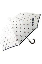 【ポロラルフローレン/POLO RALPH LAUREN】の晴雨兼用ベアプリントショート傘 オフ×ネイビー|ID: prp329100003223999 ipo3291000000032864012