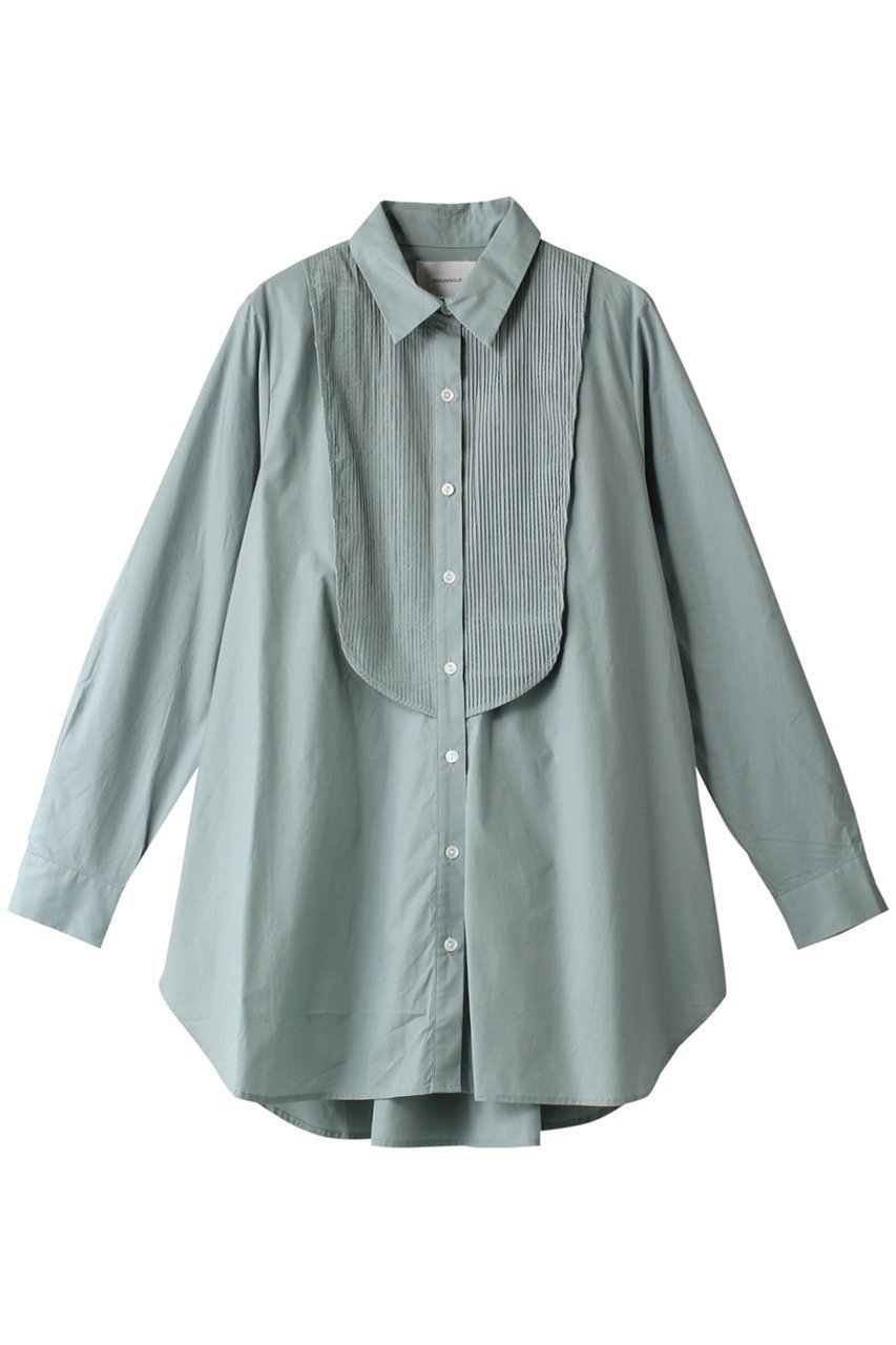 【ミディウミソリッド/MIDIUMISOLID】のpin tucked yoke shirt シャツ インテリア・キッズ・メンズ・レディースファッション・服の通販 founy(ファニー) 　ファッション　Fashion　レディースファッション　WOMEN　トップス・カットソー　Tops/Tshirt　シャツ/ブラウス　Shirts/Blouses　おすすめ　Recommend　スリーブ　Sleeve　ヨーク　Yoke　ロング　Long　エレガント 上品　Elegant　ライトブルー|ID: prp329100003224008 ipo3291000000028482874