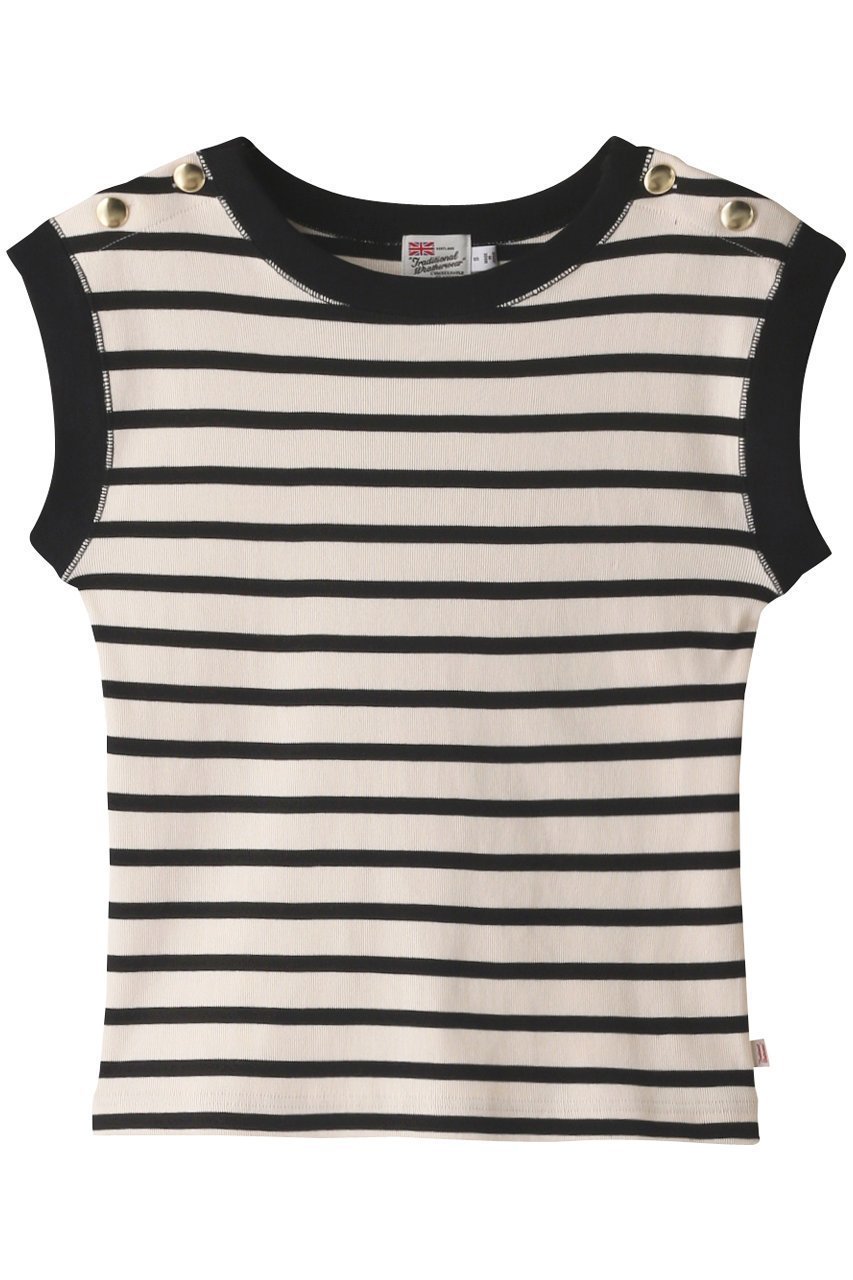 【エリオポール/heliopole】の【Traditional Weatherwear】ボートネックWボタンフレンチスリーブプルオーバー 人気、トレンドファッション・服の通販 founy(ファニー) 　ファッション　Fashion　レディースファッション　Fashion for Women　トップス・カットソー　Cut & Sew Tops　シャツ・ブラウス・オフィスカジュアル　Elegant Blouses & Button-Ups　ロングTシャツ・Tシャツ　Longline T-Shirts & Tees　カジュアルプルオーバー・ニットトップス　Pullovers & Knit Tops / Casual Pullovers　カットソー・ベーシックTシャツ　Cut-and-Sewn Tops / Stretch Tees & Basics　ショート　Short, Short Length　スリーブ　Sleeve, Long Sleeve / Short Sleeve　フィット　Fit, Slim Fit　ボーダー　Border, Stripe　無地　Plain, Solid Color　 other-1|ID: prp329100003224038 ipo3291000000035809376