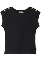 【エリオポール/heliopole】の【Traditional Weatherwear】ボートネックWボタンフレンチスリーブプルオーバー ブラック|ID: prp329100003224038 ipo3291000000035932816