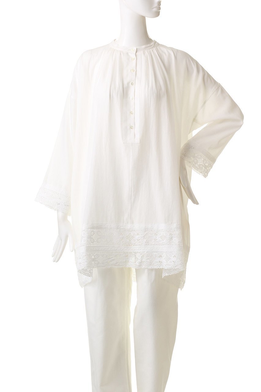 【プリスティン/PRISTINE】のカルゼレースギャザーチュニック 人気、トレンドファッション・服の通販 founy(ファニー) 　ファッション　Fashion　レディースファッション　Fashion for Women　ワンピース　Dresses　チュニック　Tunic Tops & Dresses　チュニック　Tunic, Long Top　レース　Lace, Lace Fabric　今季　This Season, Current Season　春　Spring　other-2|ID: prp329100003224066 ipo3291000000032903484