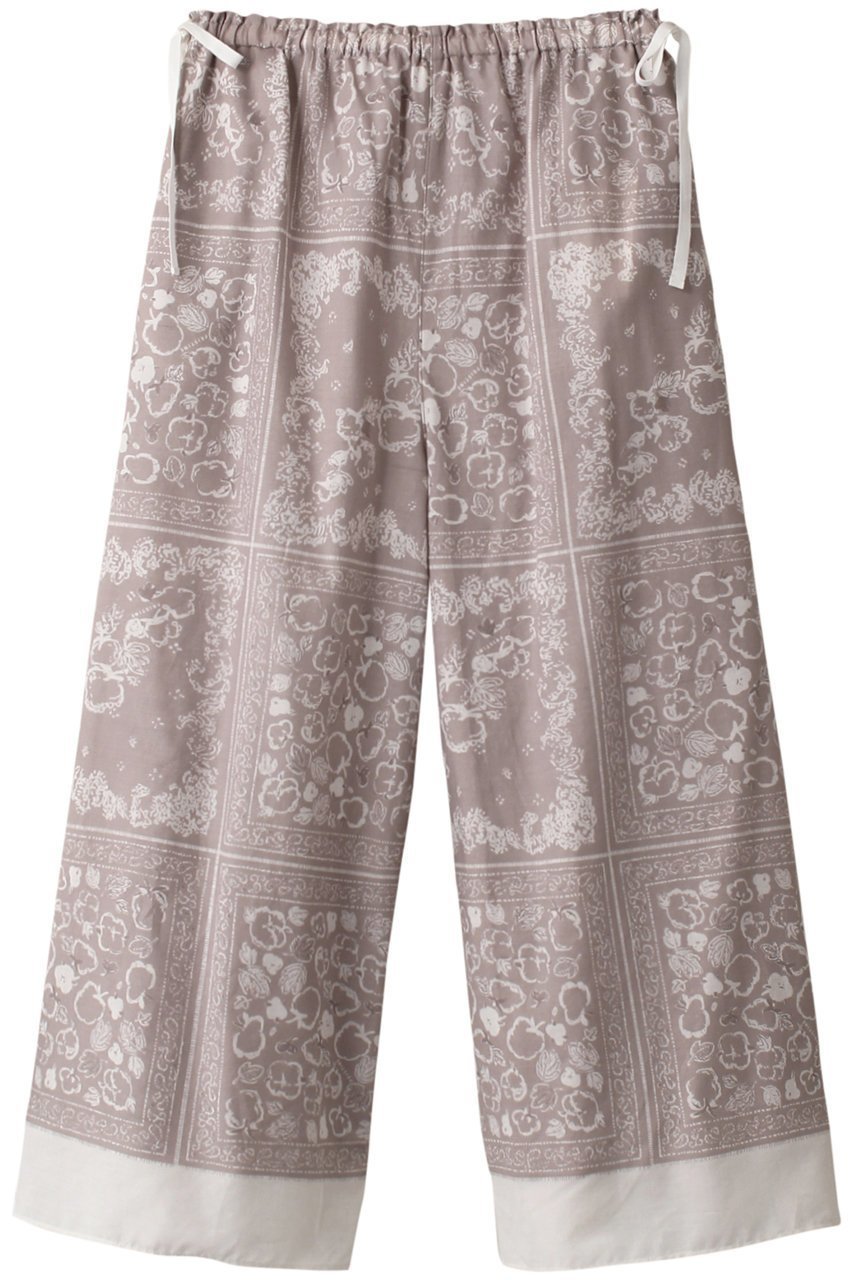 【プリスティン/PRISTINE】のバンダナプリントパンツ インテリア・キッズ・メンズ・レディースファッション・服の通販 founy(ファニー) 　ファッション　Fashion　レディースファッション　Fashion for Women　パンツ　Pants & Trousers　バンダナ　Bandana, Head Scarf　リラックス　Relax, Relaxed Fit　ワイド　Wide, Wide Fit　春　Spring　無地　Plain, Solid Color　グレー|ID: prp329100003224068 ipo3291000000035812694
