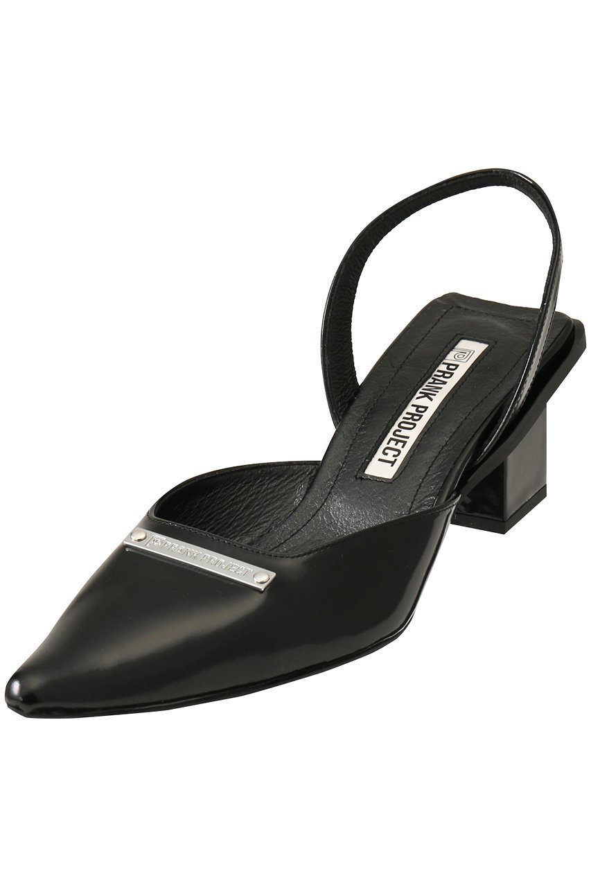 【プランク プロジェクト/PRANK PROJECT】のポインテッドスリングバックミュール/Pointed Sling Back Mules インテリア・キッズ・メンズ・レディースファッション・服の通販 founy(ファニー) 　ファッション　Fashion　レディースファッション　Fashion for Women　バッグ　Bags　シルバー　Silver, Metallic Silver　シンプル　Simple, Minimal　スクエア　Square, Square Shape　プレート　Plate, Dish　エレガント 上品　Elegant　BLK(ブラック)|ID: prp329100003224096 ipo3291000000032770553