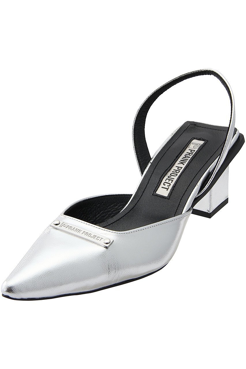 【プランク プロジェクト/PRANK PROJECT】のポインテッドスリングバックミュール/Pointed Sling Back Mules インテリア・キッズ・メンズ・レディースファッション・服の通販 founy(ファニー) 　ファッション　Fashion　レディースファッション　Fashion for Women　バッグ　Bags　シルバー　Silver, Metallic Silver　シンプル　Simple, Minimal　スクエア　Square, Square Shape　プレート　Plate, Dish　エレガント 上品　Elegant　SLV(シルバー)|ID: prp329100003224096 ipo3291000000032770555