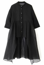 【アドーア/ADORE】のソフトオーガンジーブラウス 人気、トレンドファッション・服の通販 founy(ファニー) ファッション Fashion レディースファッション Fashion for Women トップス・カットソー Cut & Sew Tops シャツ・ブラウス・オフィスカジュアル Elegant Blouses & Button-Ups オーガンジー Organza Fabric キュロット Culottes, Wide Shorts ショート Short, Short Length ストレート Straight, Straight Cut スリーブ Sleeve, Long Sleeve / Short Sleeve タイトスカート Pencil Skirt, Tight Skirt ロング Long, Long-Length thumbnail ブラック|ID: prp329100003226924 ipo3291000000036722195