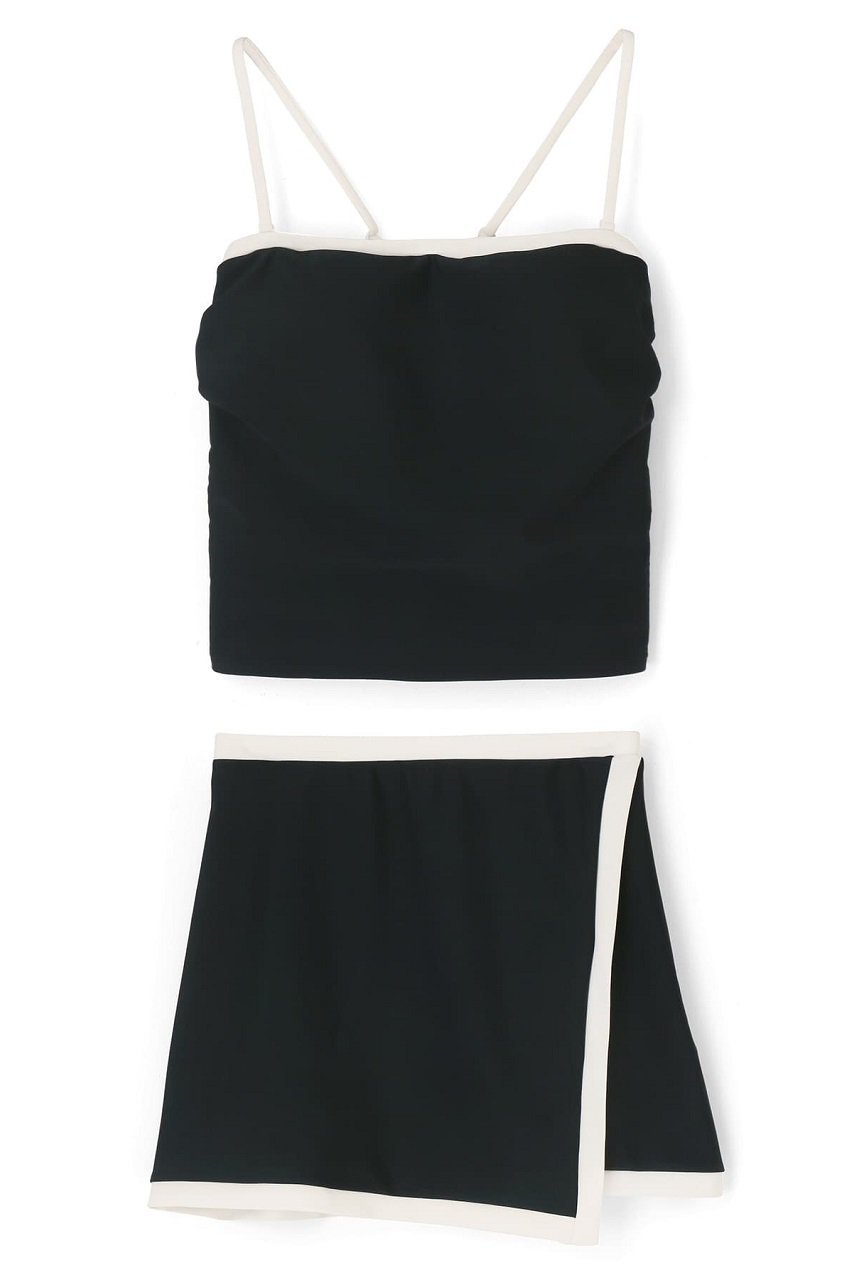 【レイール/Reir】の【大日方久美子×Reir】3点セット水着 UPF50+ インテリア・キッズ・メンズ・レディースファッション・服の通販 founy(ファニー) 　ファッション　Fashion　レディースファッション　Fashion for Women　水着　Swimwear　レディース水着・ビーチウェア　Swimwear & Beachwear　ギャザー　Gathered, Ruffled　スポーツ　Sports, Activewear　モダン　Modern, Contemporary　ラップ　Wrap, Wrap Design　水着　Swimsuit, Swimwear　ブラック|ID: prp329100003233557 ipo3291000000035760904