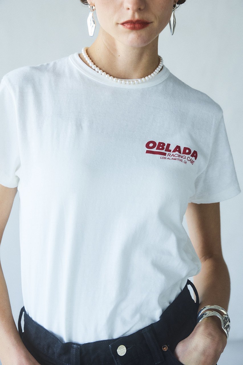 【オブラダ/Oblada】のOblada RacingTシャツ 人気、トレンドファッション・服の通販 founy(ファニー) 　ファッション　Fashion　レディースファッション　WOMEN　トップス・カットソー　Tops/Tshirt　シャツ/ブラウス　Shirts/Blouses　ロング / Tシャツ　T-Shirts　カットソー　Cut and Sewn　ショート　Short　スリーブ　Sleeve　プリント　Print　ボトム　Bottom　モチーフ　Motif　NEW・新作・新着・新入荷　New Arrivals　other-6|ID: prp329100003237883 ipo3291000000031928705