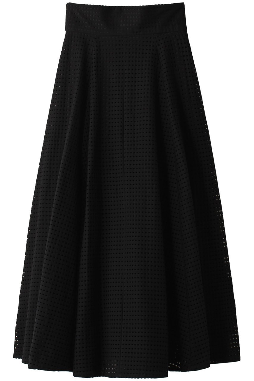【クラネ/CLANE】のDOT MESH SKIRT スカート インテリア・キッズ・メンズ・レディースファッション・服の通販 founy(ファニー) 　ファッション　Fashion　レディースファッション　WOMEN　スカート　Skirt　ロングスカート　Long Skirt　カットソー　ドット　メッシュ　モチーフ　ロング　ブラック|ID: prp329100003237888 ipo3291000000021744327