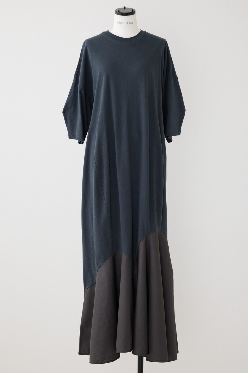【ナゴンスタンス/nagonstans】のソフト天竺 フレアヘム DRS/ドレス インテリア・キッズ・メンズ・レディースファッション・服の通販 founy(ファニー) 　ファッション　Fashion　レディースファッション　Fashion for Women　ワンピース　Dresses　フォーマル・パーティードレス・結婚式用ドレス　Elegant & Casual Dresses　チュニック　Tunic Tops & Dresses　カットソー　Cut and Sewn Top　チュニック　Tunic, Long Top　ドレス　Dress, One-Piece　フレア　Flare, Flared　ロング　Long, Long-Length　Cement|ID: prp329100003243725 ipo3291000000036758078