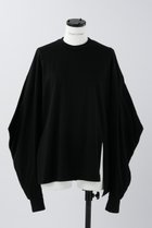 【ナゴンスタンス/nagonstans】のソフト天竺 Pointy スリーブロンT Black|ID: prp329100003243727 ipo3291000000036990055