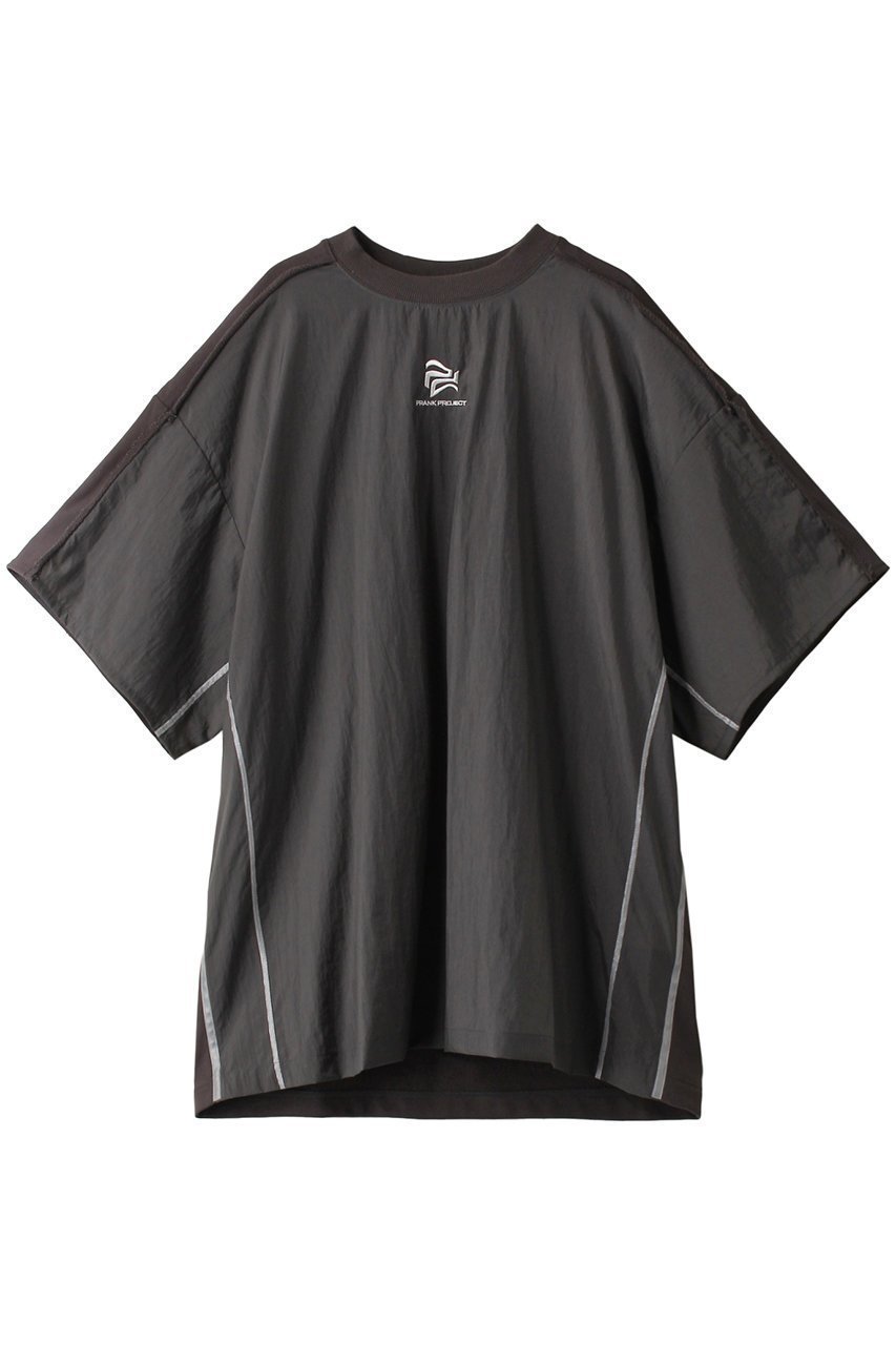 【プランク プロジェクト/PRANK PROJECT】のオーバーサイズコンビネーショントップ / Oversized Combination Top インテリア・キッズ・メンズ・レディースファッション・服の通販 founy(ファニー) ファッション Fashion レディースファッション Fashion for Women トップス・カットソー Cut & Sew Tops シャツ・ブラウス・オフィスカジュアル Elegant Blouses & Button-Ups ロングTシャツ・Tシャツ Longline T-Shirts & Tees カットソー・ベーシックTシャツ Cut-and-Sewn Tops / Stretch Tees & Basics おすすめ Recommended / Our Picks コンビ Combo, Combination Style ショート Short, Short Length スポーティ Sporty, Casual Athletic スリーブ Sleeve, Long Sleeve / Short Sleeve タフタ Taffeta, Structured Fabric フロント Front, Front Design ワンポイント One Point, Statement Accent GRY(グレー)|ID: prp329100003248071 ipo3291000000032853179