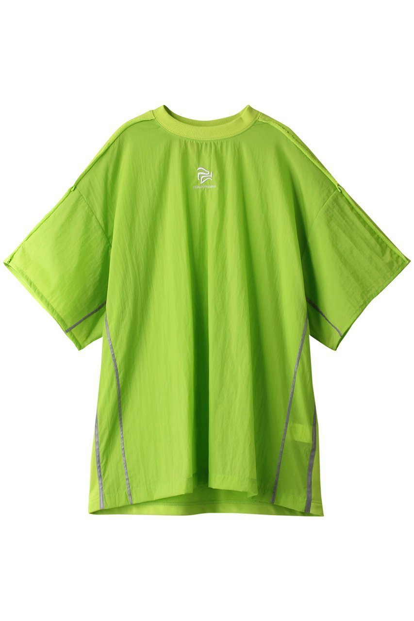 【プランク プロジェクト/PRANK PROJECT】のオーバーサイズコンビネーショントップ / Oversized Combination Top インテリア・キッズ・メンズ・レディースファッション・服の通販 founy(ファニー) ファッション Fashion レディースファッション Fashion for Women トップス・カットソー Cut & Sew Tops シャツ・ブラウス・オフィスカジュアル Elegant Blouses & Button-Ups ロングTシャツ・Tシャツ Longline T-Shirts & Tees カットソー・ベーシックTシャツ Cut-and-Sewn Tops / Stretch Tees & Basics おすすめ Recommended / Our Picks コンビ Combo, Combination Style ショート Short, Short Length スポーティ Sporty, Casual Athletic スリーブ Sleeve, Long Sleeve / Short Sleeve タフタ Taffeta, Structured Fabric フロント Front, Front Design ワンポイント One Point, Statement Accent LIME(ライム)|ID: prp329100003248071 ipo3291000000032853184