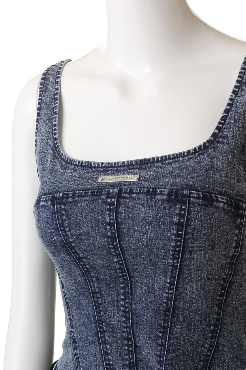[美品]prankproject プランクプロジェクト デニムキャミソール PRANK PROJECT｜デニムプリントタンク / Denim Print Tank